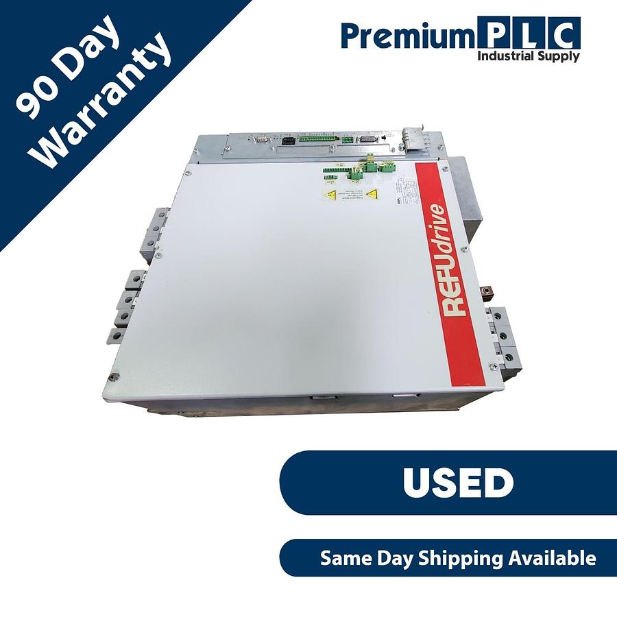 Used USED REFU ELEKTRONIK 620UR0075-4BL-NN-00 RPCS 75kW SERVO DRIVE M/N. 500002