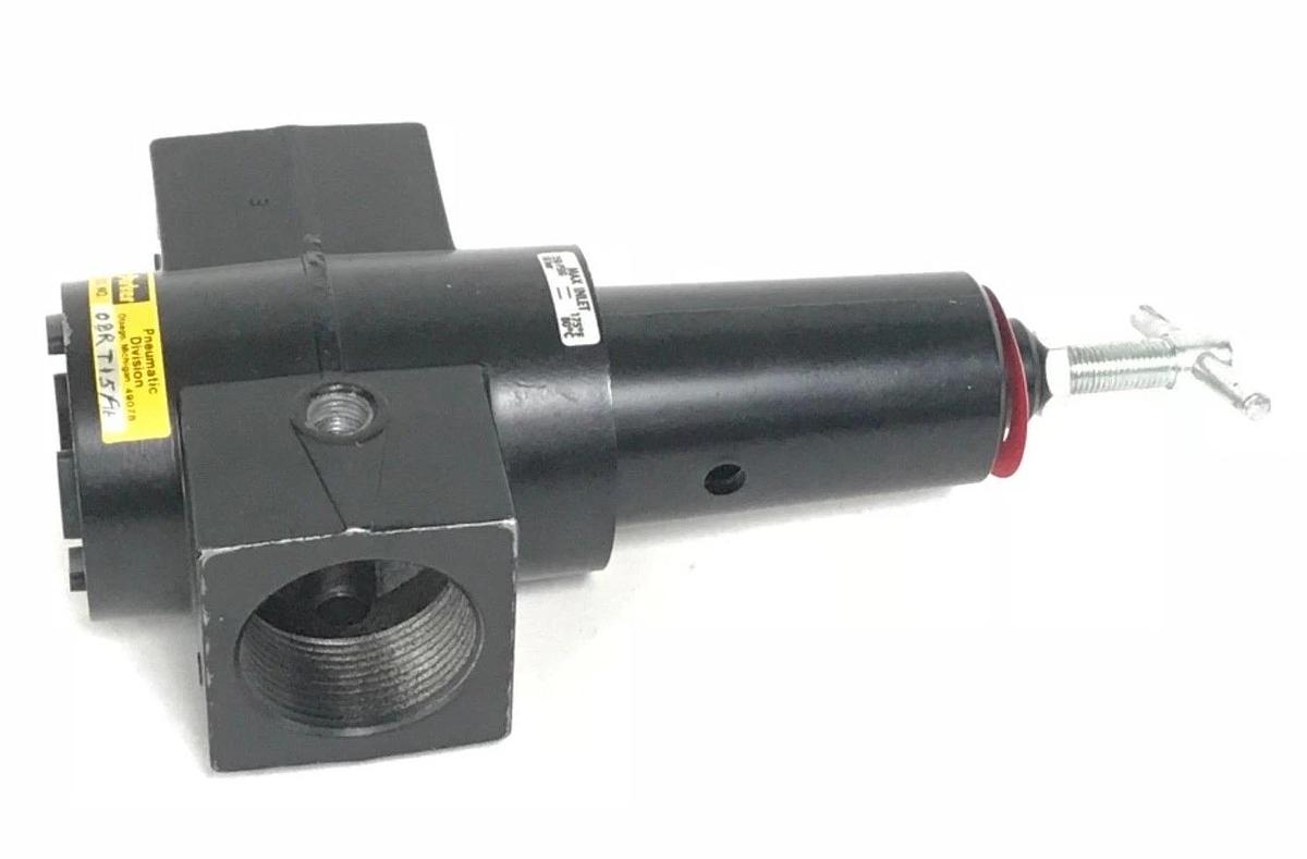 PARKER PNEUMATIC REGULATOR 08RT15AB, MAX INLET 250 PSIG TO 175 DEG. F., 18 BAR