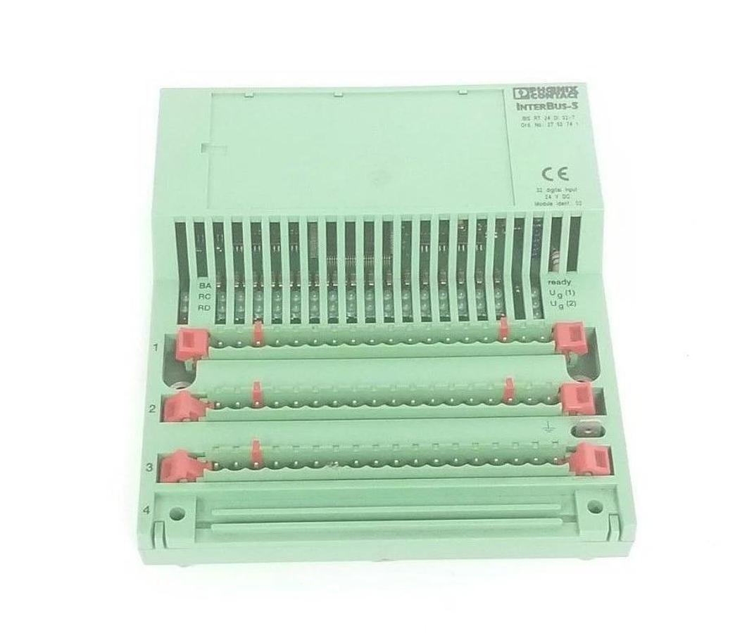 Used PHOENIX CONTACT 2752741 INPUT MODULE INTERBUS IBS RT 24 DI 32-TPHOENIX CONTACT 2