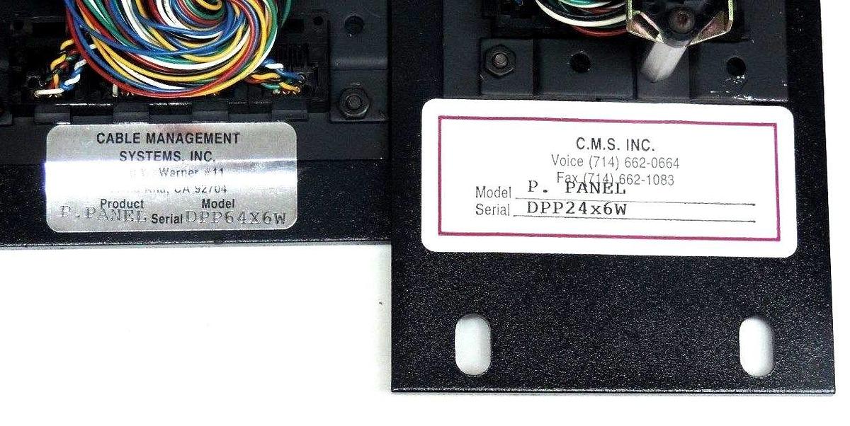 Used NIB CMS CABLE MANAGEMENT SYSTEMS MODEL P.PANEL CONTROL PANEL ASSEMBLY PPANEL