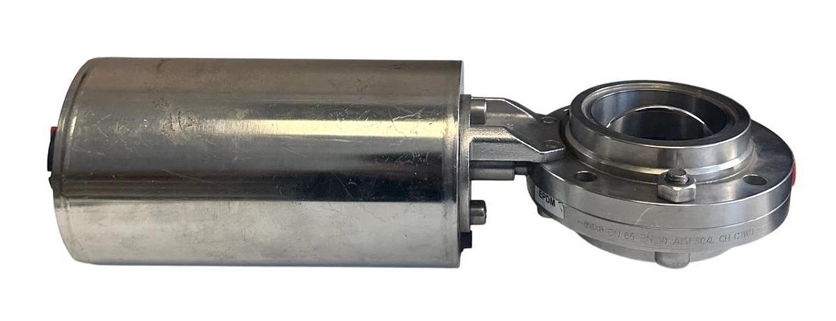 Used KIESELMANN 4200.100.000 / 4200100000 SPRING TENSION BUTTERFLY VALVE 2.5'' USNP