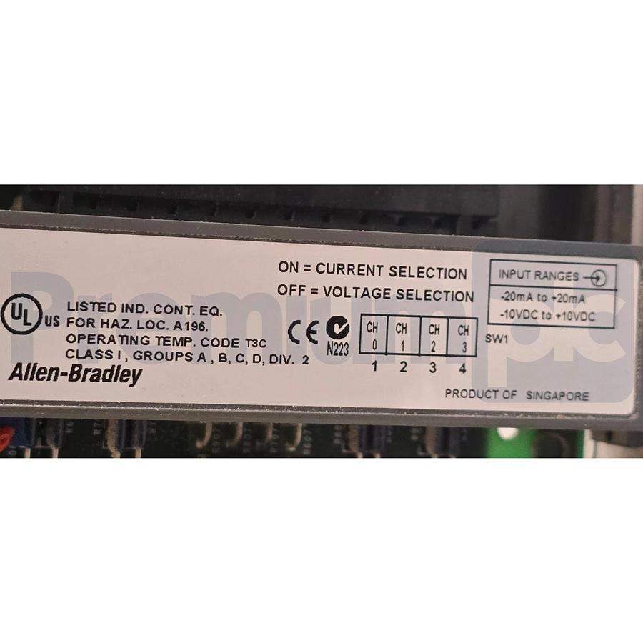 Used Allen-Bradley 1746-NI4 /B SLC 500 4-Ch Analog Input Module Rev. A 1746NI4 USPI