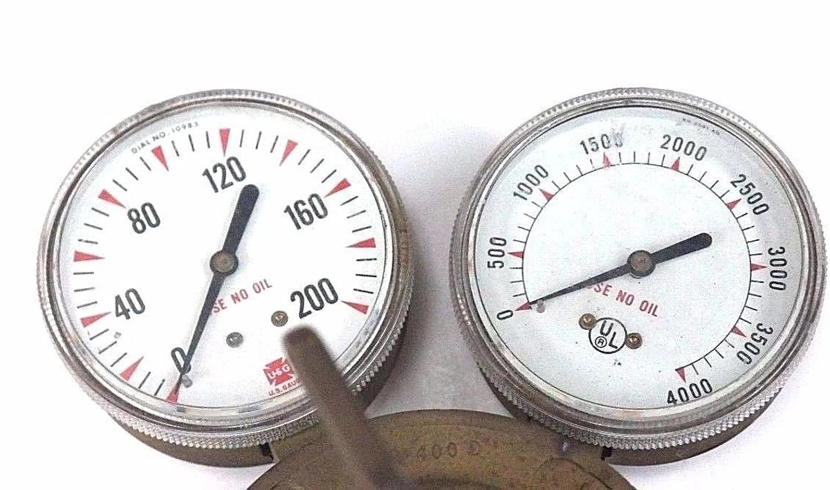 Used VICTOR EQUIPMENT SR400D REGULATOR 2372958 W/ GAUGES