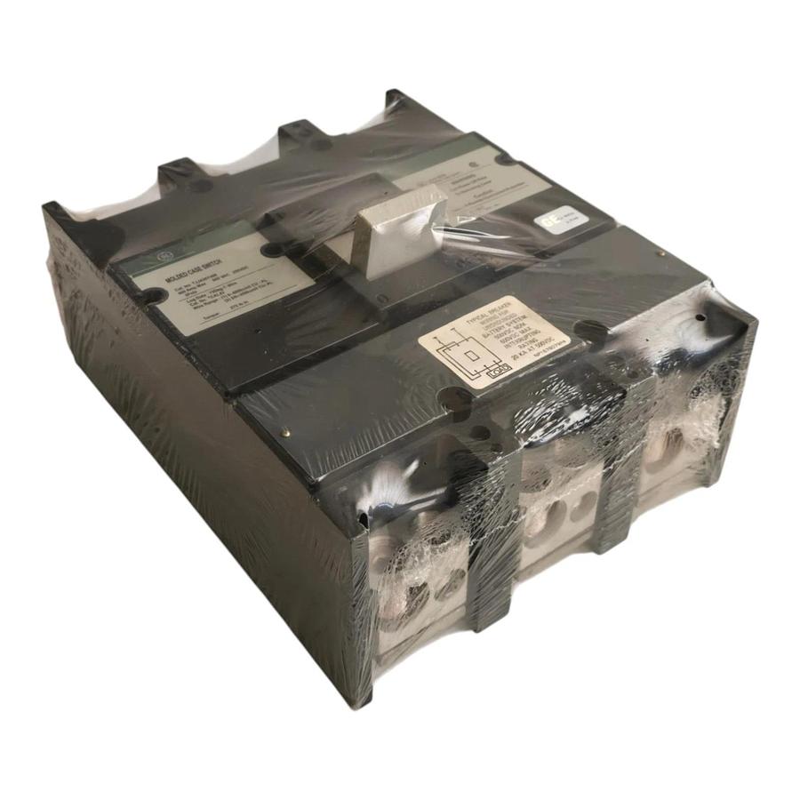 GE TJJ436Y400 400A 600V 3-Pole J600 Line Molded Case Circuit Breaker Switch NSNP