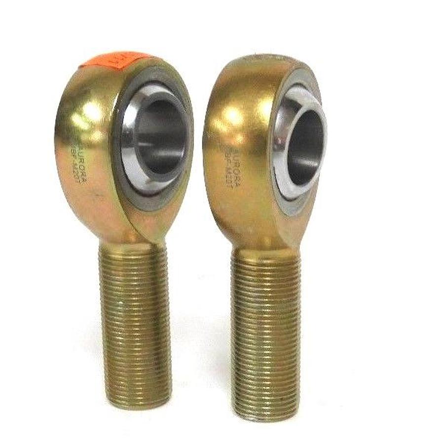 Used LOT OF 2 NEW AURORA MBF-M20T MALE THREADED LEFT HAND SPHERICAL ROD ENDS