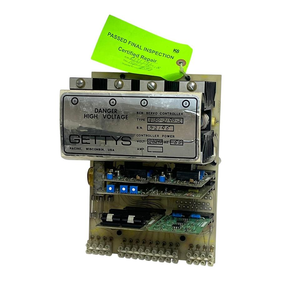Used Gettys N150-2190-2 SCR Servo Controller Drive - Refurbished K+S Certified Tested