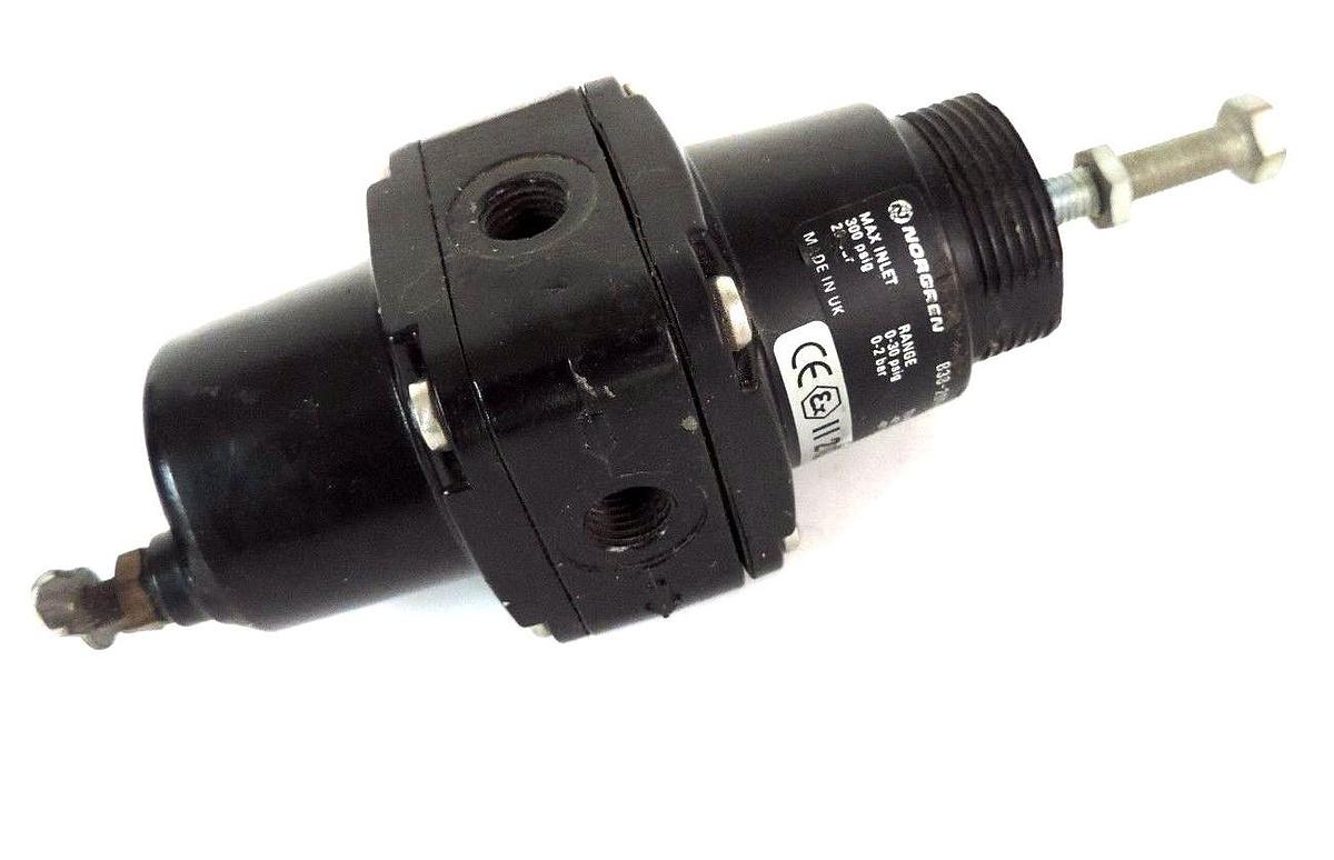 Used NORGREN B38-200-B2CA FILTER REGULATOR 1/4 NPT 300 PSI, B38200B2CA
