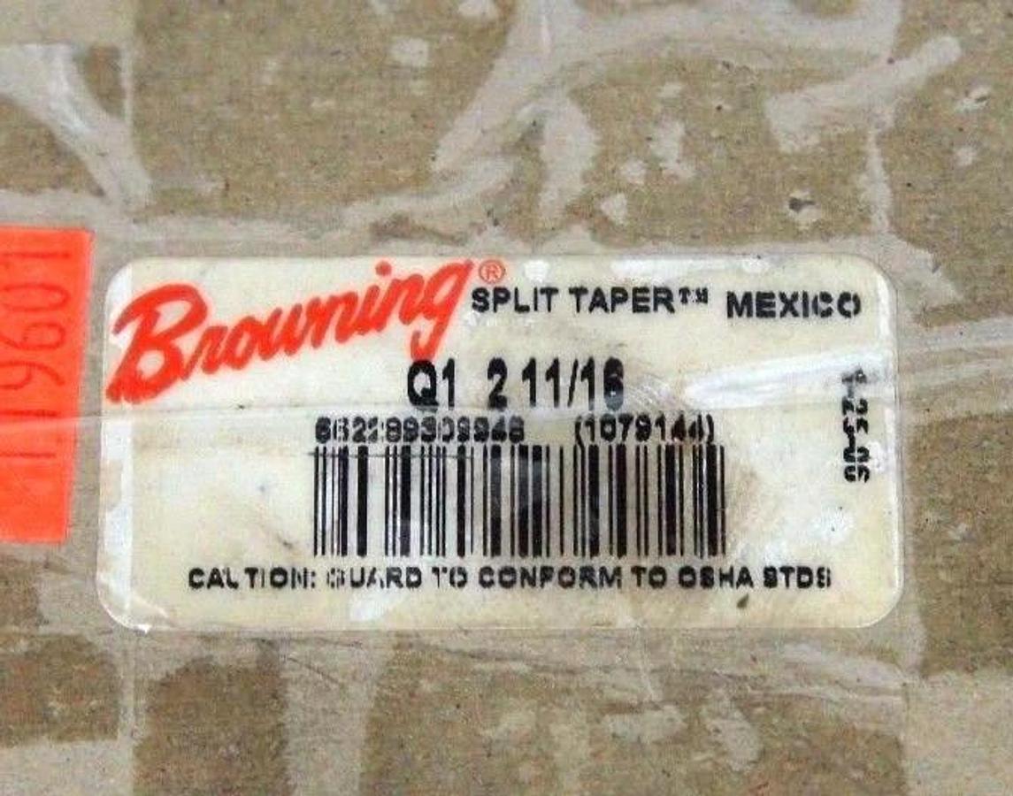 Used NIB BROWNING Q1-2-11/16 SPLIT TAPER BUSHING 2-11/16" BORE Q121116