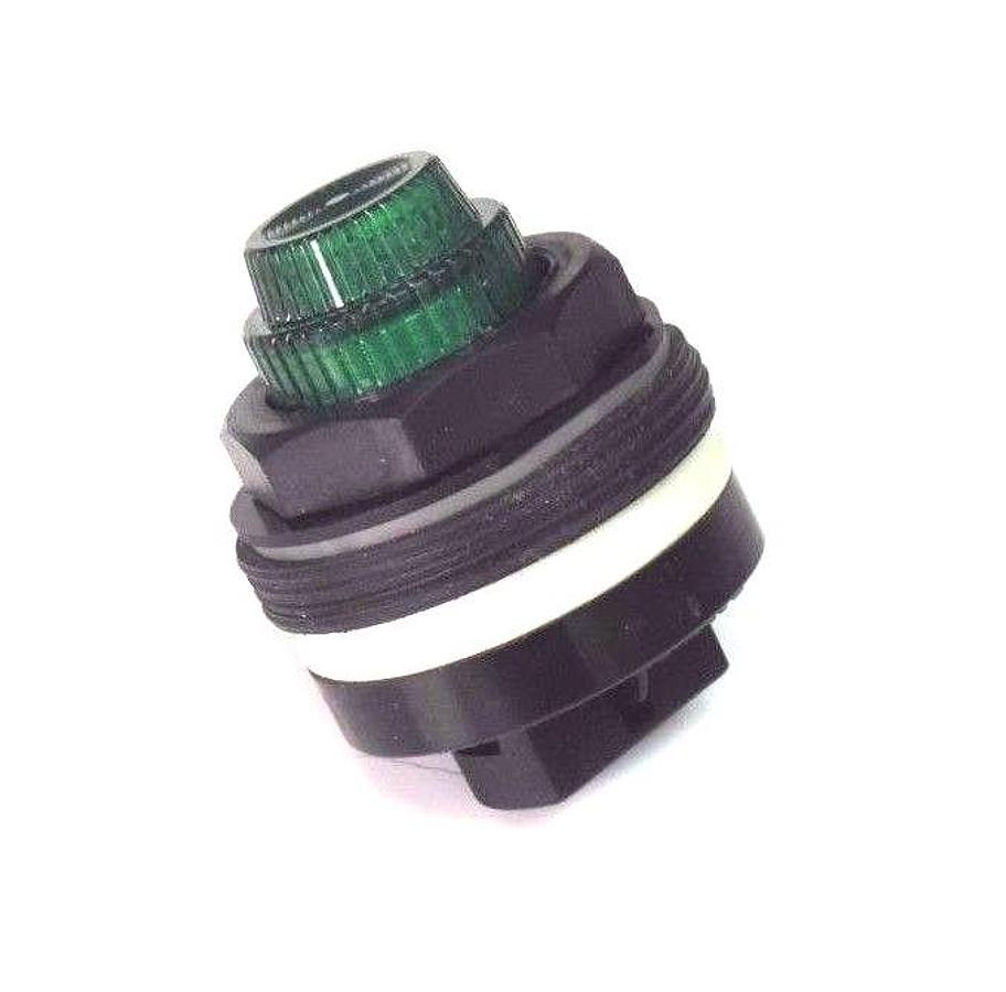 Used NIB SQUARE D 9001-KP44G SER. B GREEN PILOT LIGHT 30MM, 20/30V, 9001KP44G