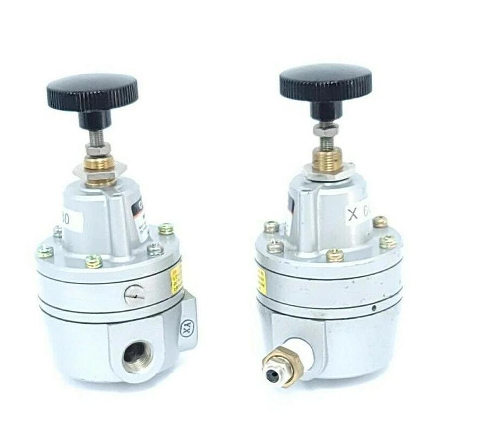 Used LOT OF 2 SMC IR202 PRECISION REGULATORS 0.005~0.7MPa