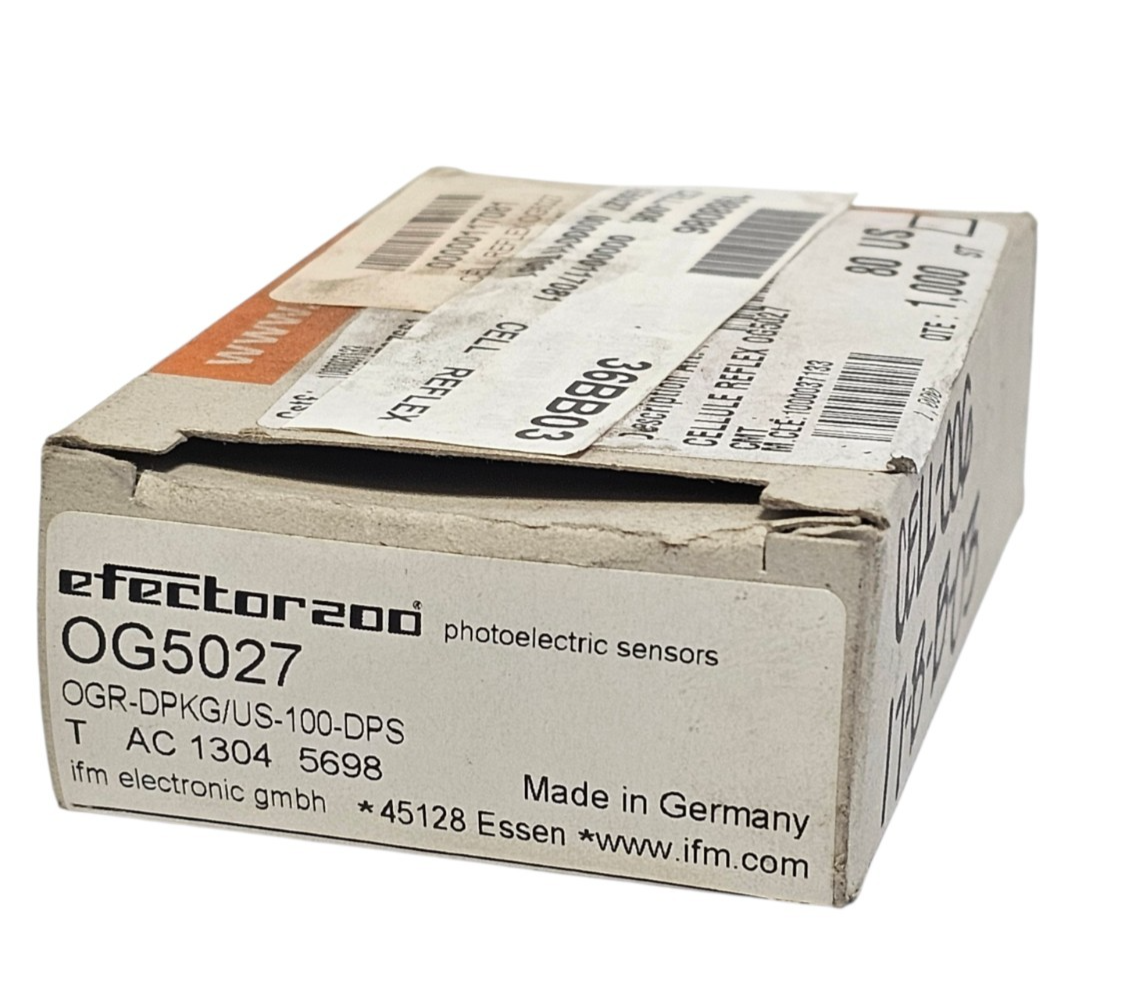 Used NIB IFM EFECTOR OG5027 PROXIMITY SENSOR OGR-DPKG/US-100-DPS