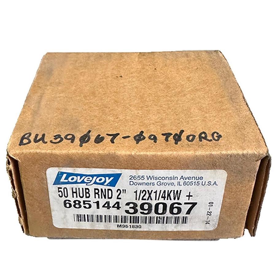 Used NEW LOVEJOY 685144-39067 / 68514439067 50 HUB RND 2'' 1/2X1/4KW