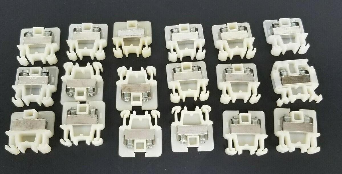 Used LOT OF 10 ALLEN BRADLEY 1492-CA AUX. CONTACTS 1492CA