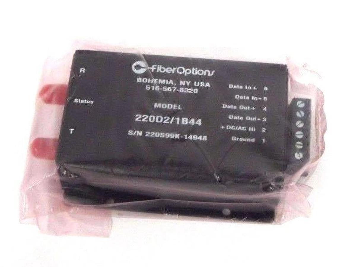 Used NIB FIBER OPTIONS 220D2/1B44 TRANSMISSION MODULE RS-422DATA
