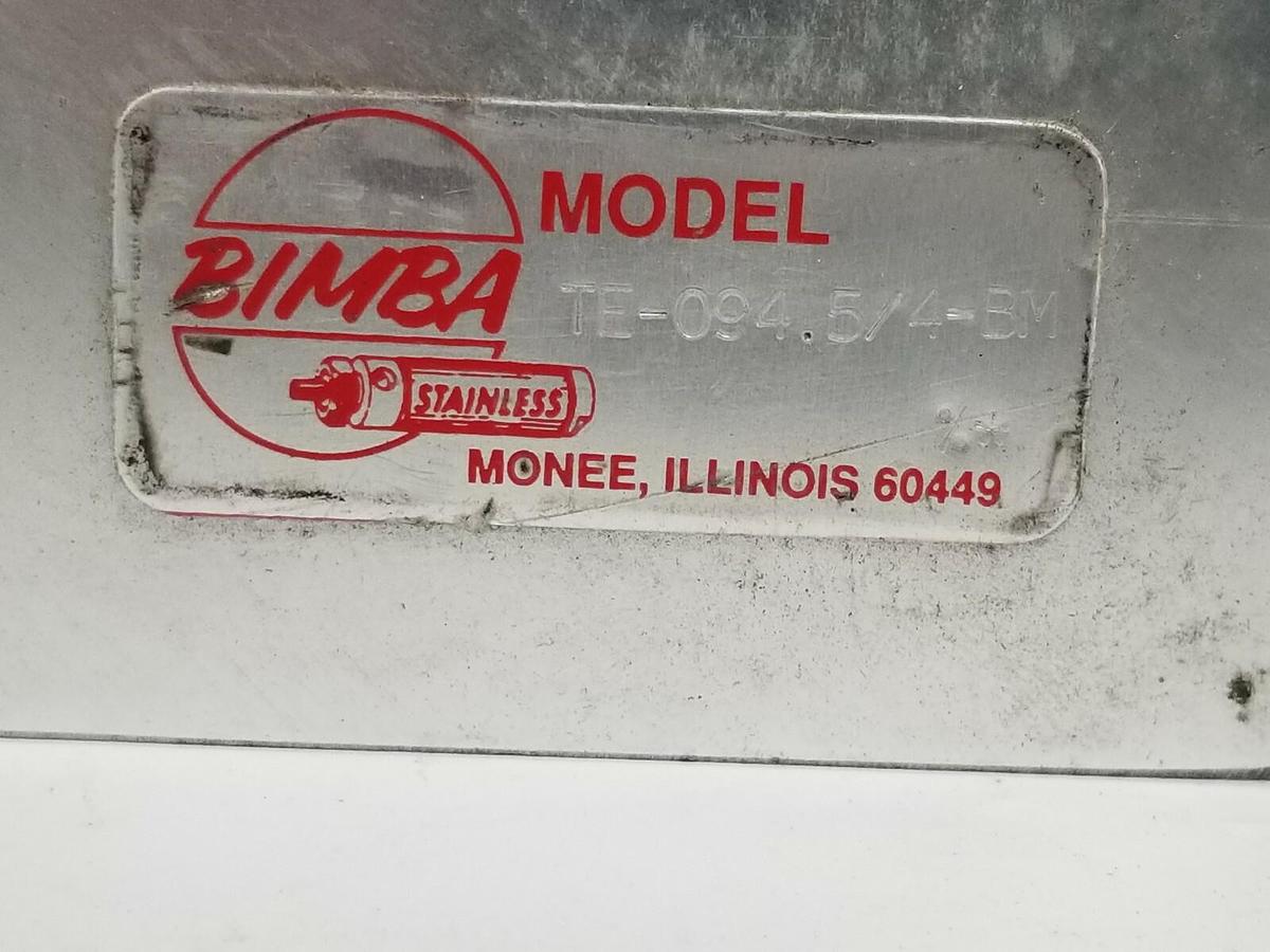 Used NEW BIMBA TE-094.5/4-BM LINEAR THRUSTER BEARING W/ M-094.5/4-DB CYLINDER