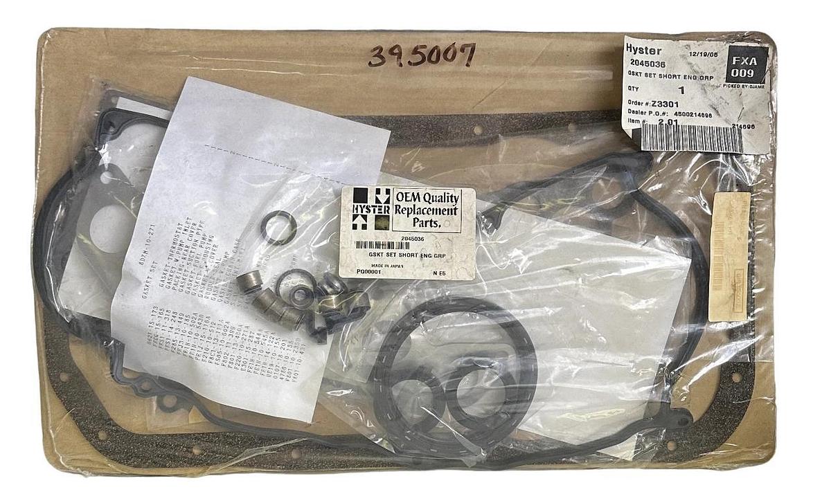Used NEW HYSTER 2045036 GASKET SET SHORT ENG GRP OEM FOR FORKLIFT ENGINE HY2045036