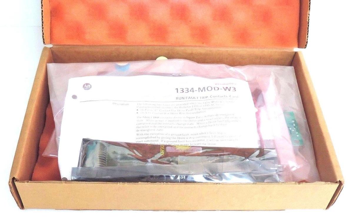 NIB ALLEN BRADLEY 1334-MOD-W3 REV. 03 MOD KIT FAULT/RUN CONTACT, 1334MODW3