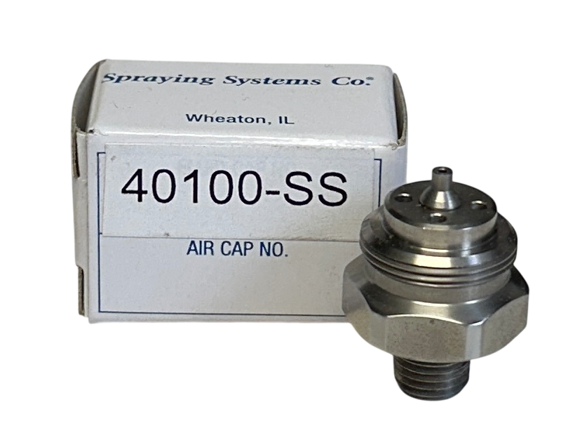 Used SPRAYING SYSTEMS CO 40100-SS / 40100SS SPRAY NOZZLE FLUID CAP STAINLESS NSMP