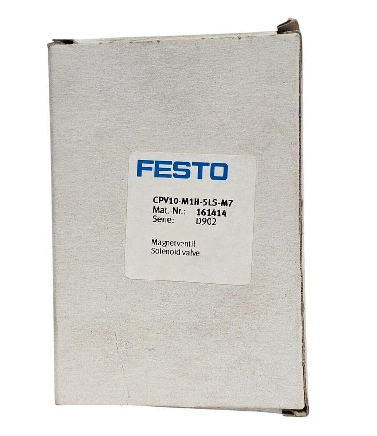 Used NIB FESTO CPV10-M1H-5LS-M7 AIR SOLENOID VALVE MAT. NR. 161414 SERIE: D902