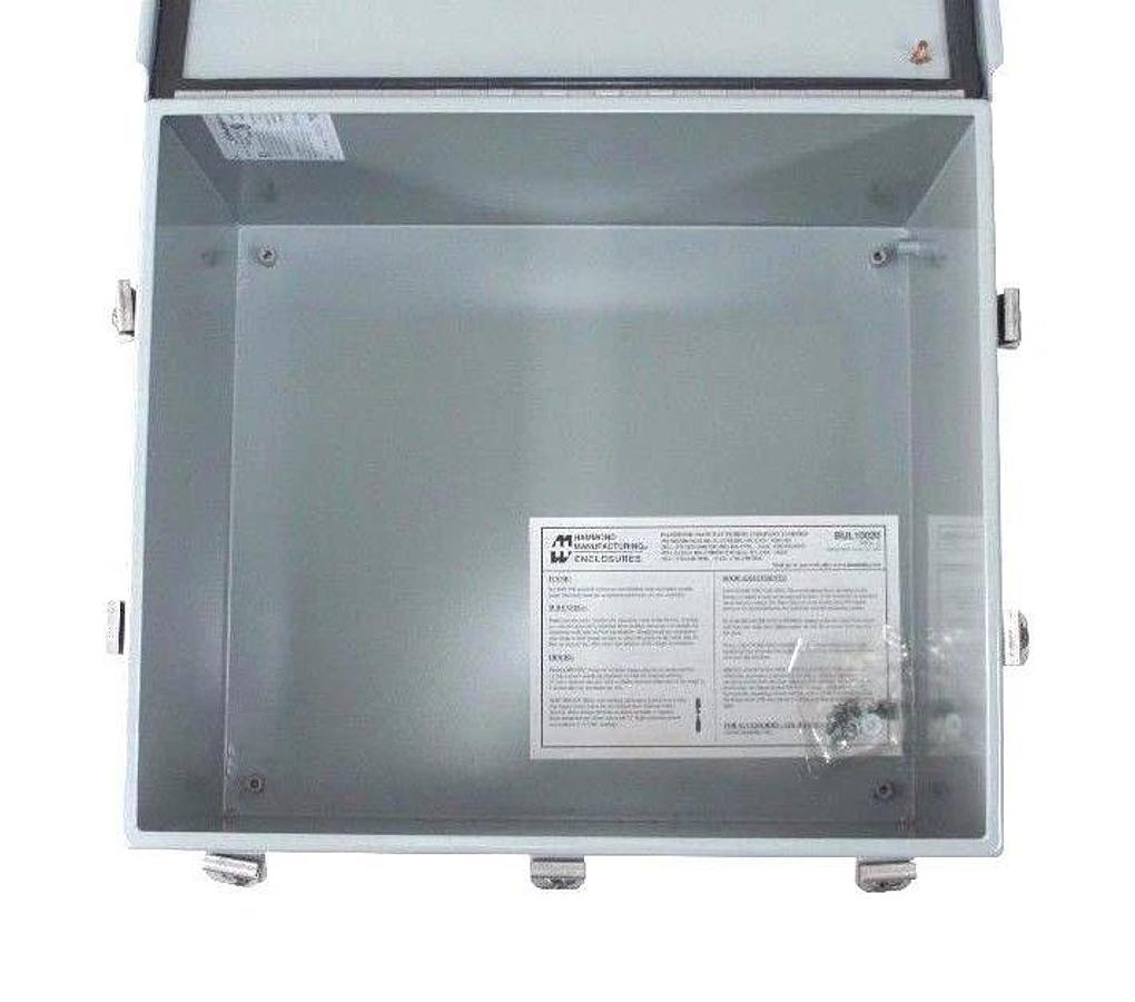 Used NIB HAMMOND 1414N4PHO10 ENCLOSURE JUCTION BOX 1414N4PH010, 16.0H X 14.0W X 10.0D