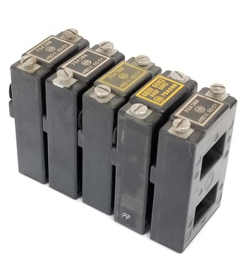 Used LOT OF 5 ALLEN BRADLEY 70A288 CONTACTOR COILS 440V-50HZ 480V-60HZ