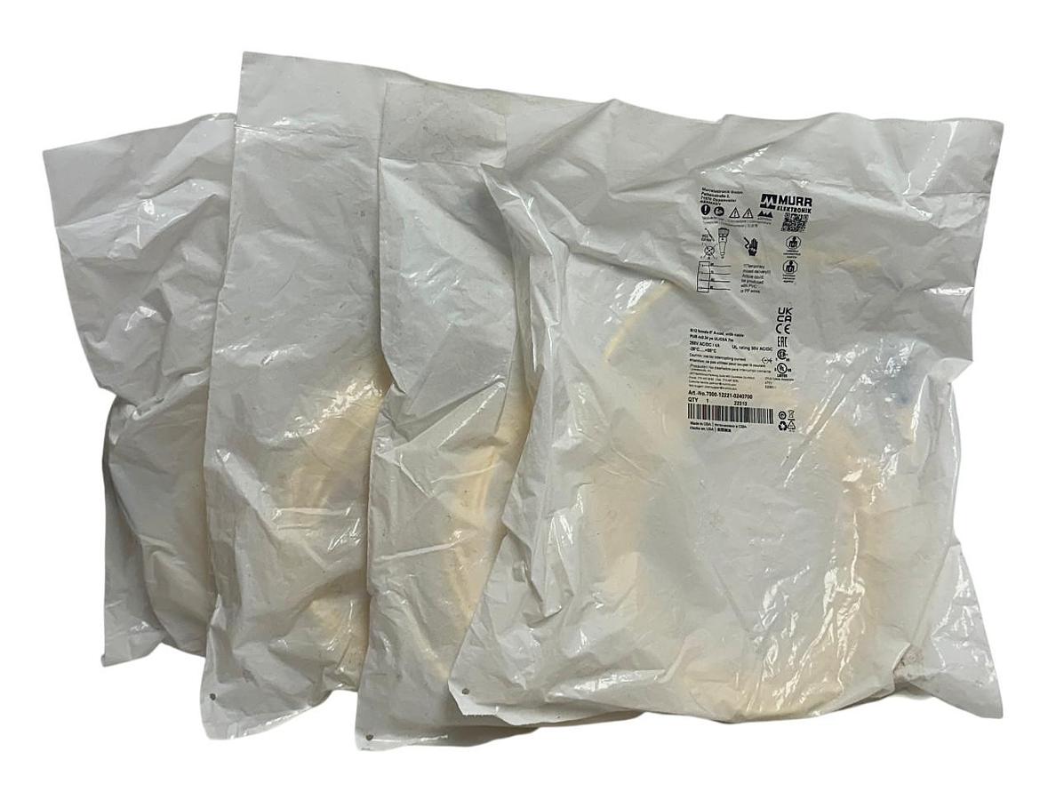 Used 4 MURR ELEKTRONIK 7000-12221-0240700 / 7000122210240700 CONNECTION CABLES NSFS