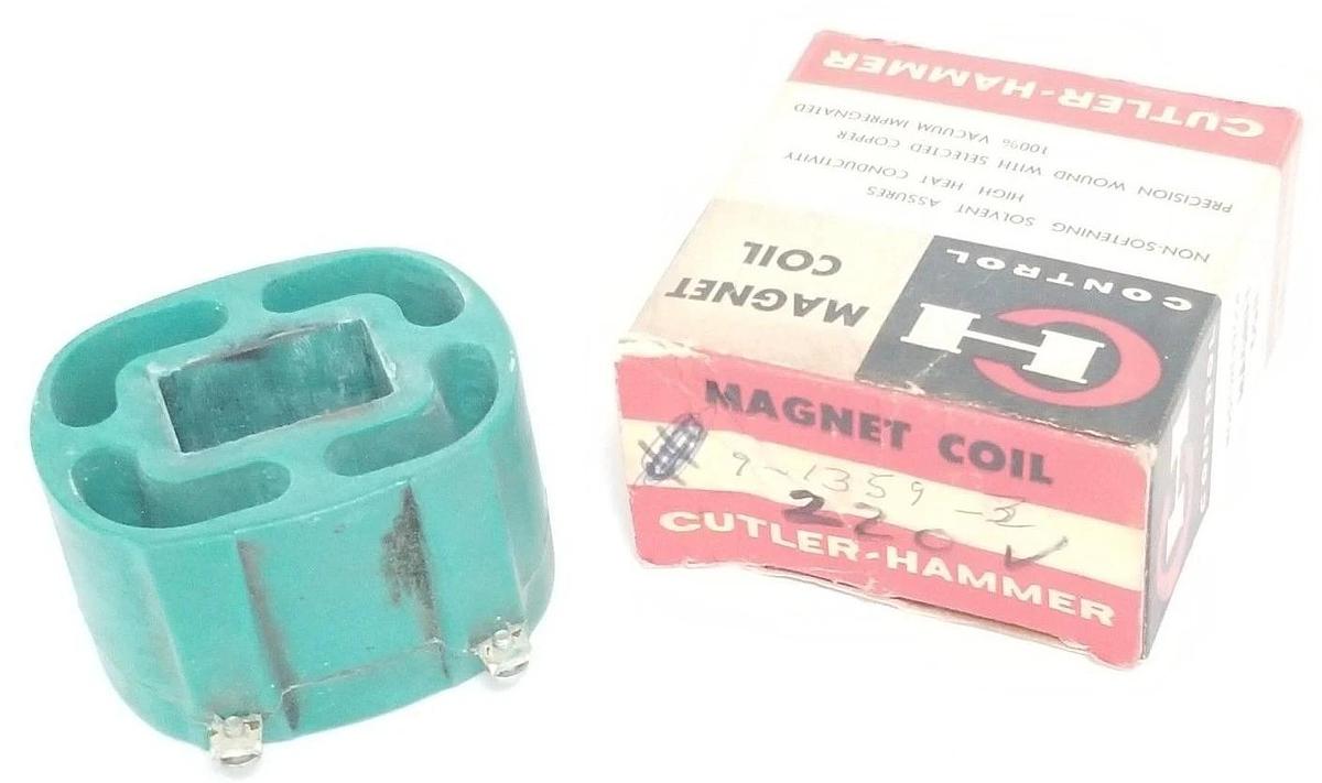 Used CUTLER-HAMMER 1359-2 MAGNET COIL 208V/220V, 60CY, 9-1359-2, 13592