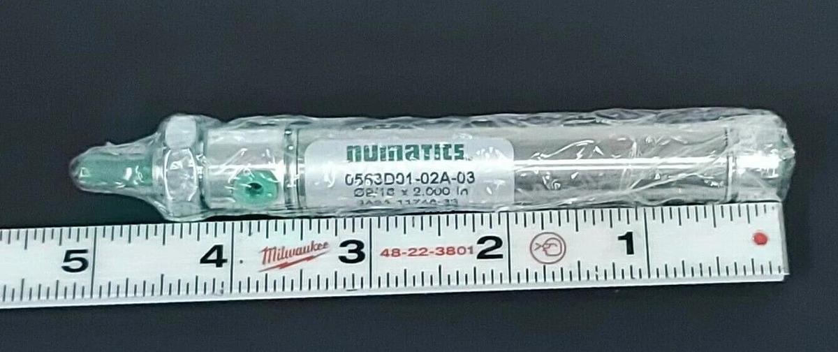 Used NEW NUMATICS 0563D01-02A-03 PNEUMATIC CYLINDER 2'' STROKE 9/16'' BORE