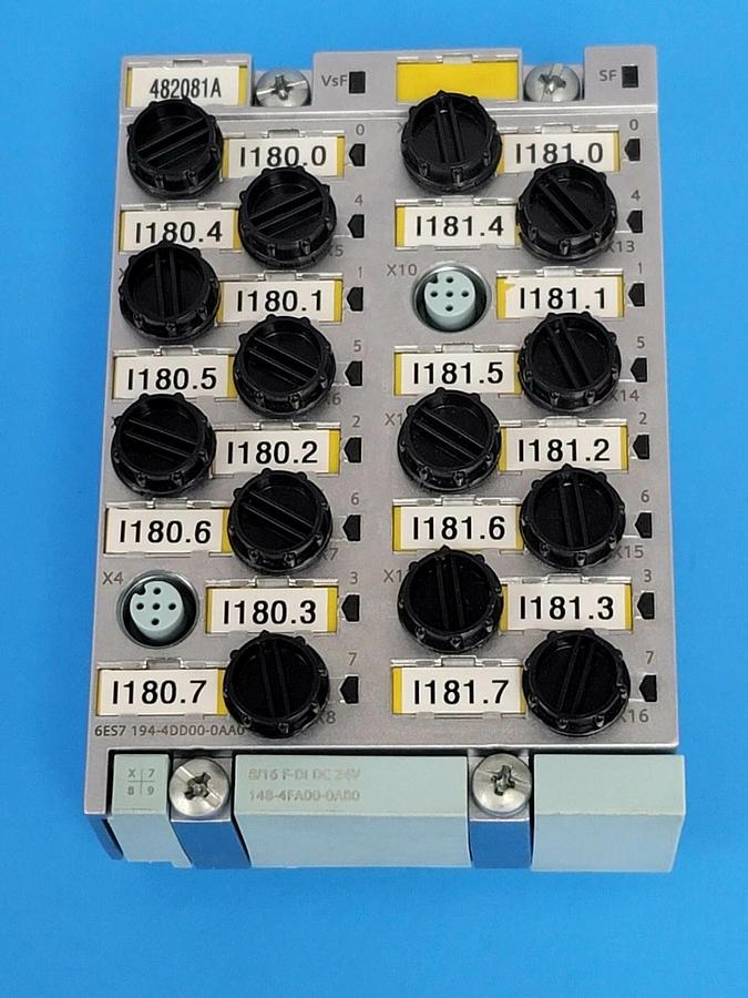 Used SIEMENS 6ES7-148-4FA00-0AB0 200PRO FAILSAFE ELEC MOD. W/ 6ES7-194-4DD00-0AA0