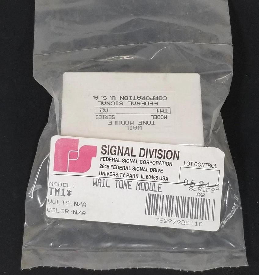 Used NIB FEDERAL SIGNAL TM1 WAIL TONE MODULE SER. A2