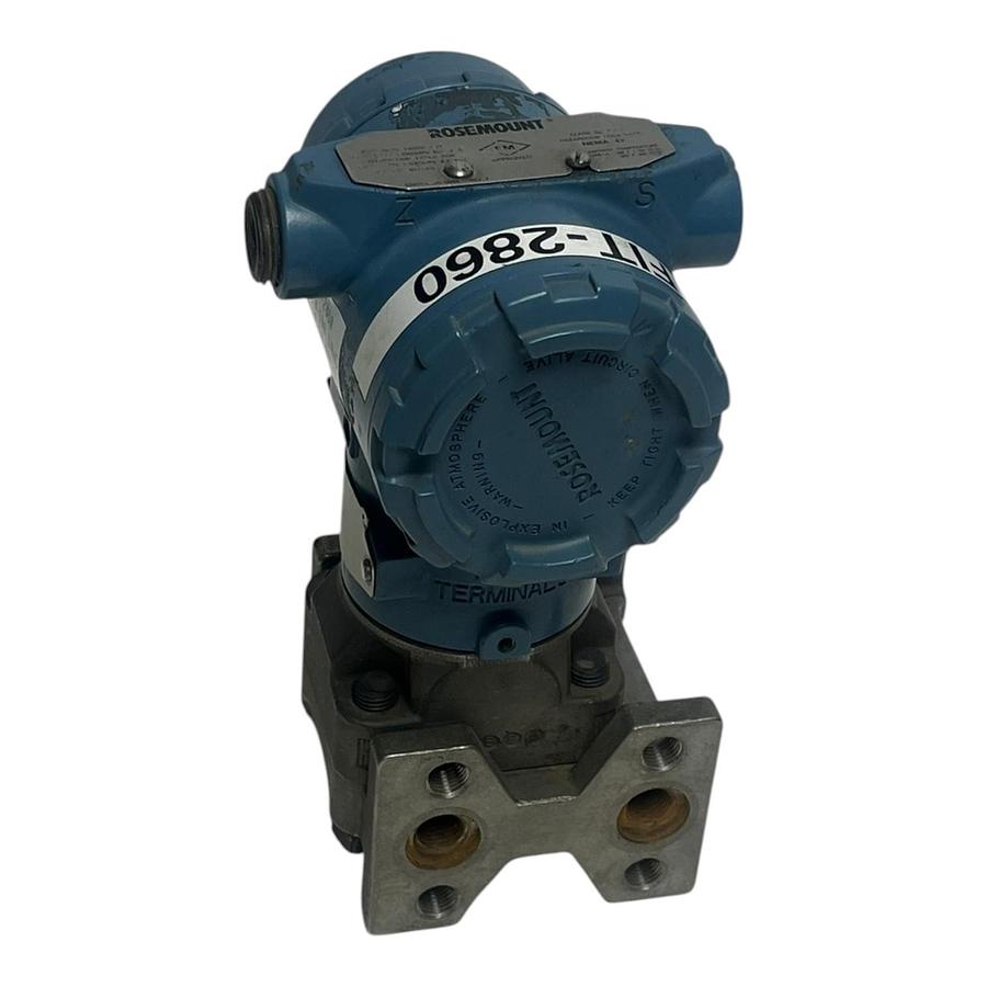 Used Rosemount 3051CD3A03A1AH2B7E5M5L4 Coplanar Differential Pressure Transmitter