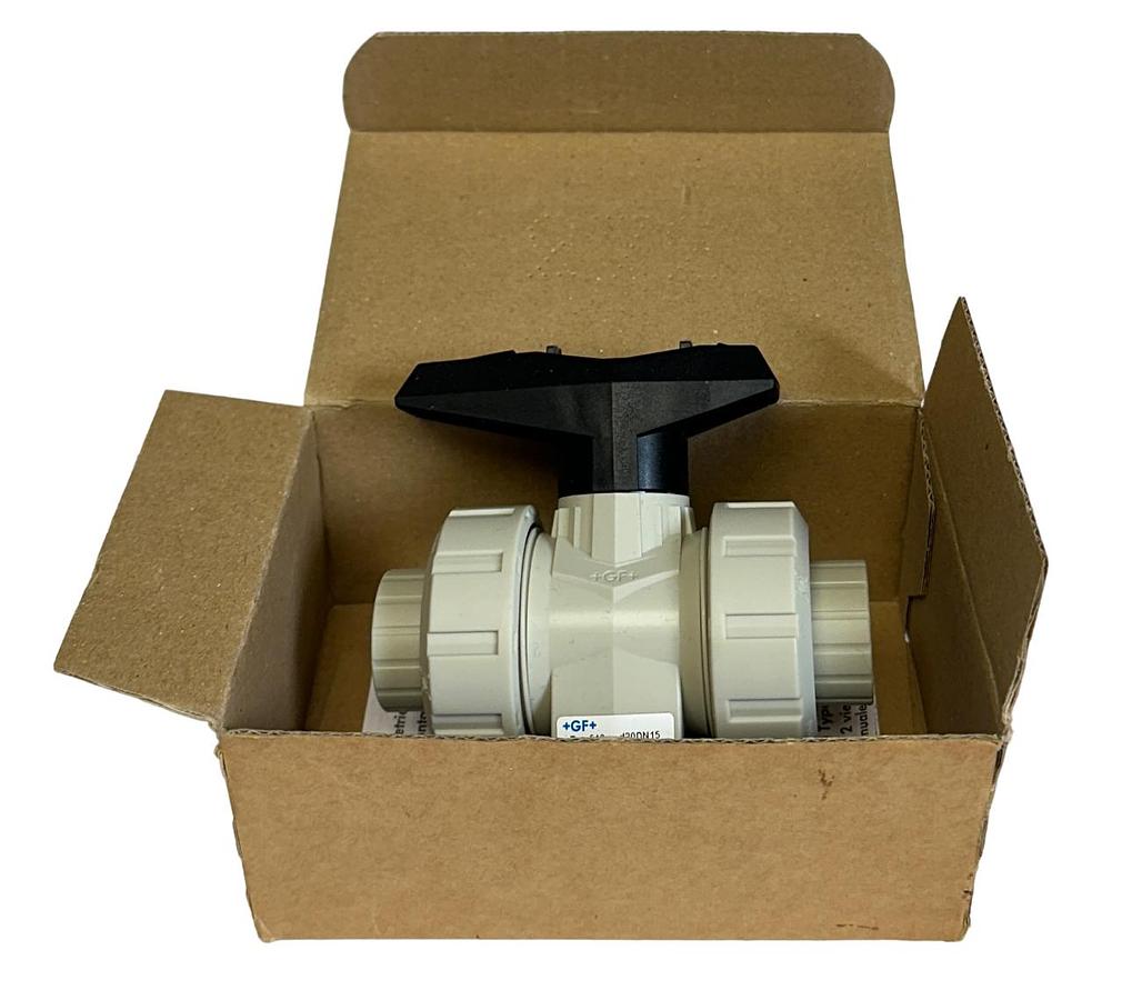 Used +GF+ GEORG FISCHER 167.546.402 / 167546402 MANUAL BALL VALVE 1/2'' TYPE 546 NSMP