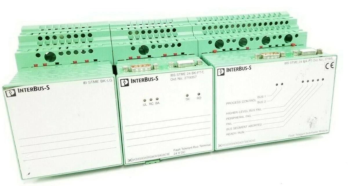 Used PHOENIX CONTACT NR. 2722616 IBS-ST-24-SSC-T INTERBUS MODULE IBS STME 24 MA-FT