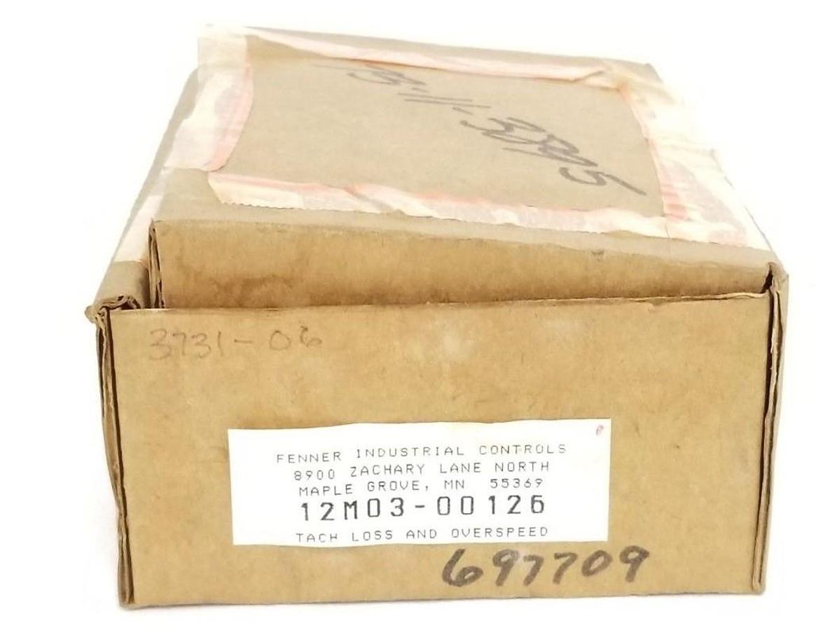 Used NIB FENNER INDUSTRIAL CONTROLS 12M03-00126 TACH LOSS AND OVERSPEED BOARD