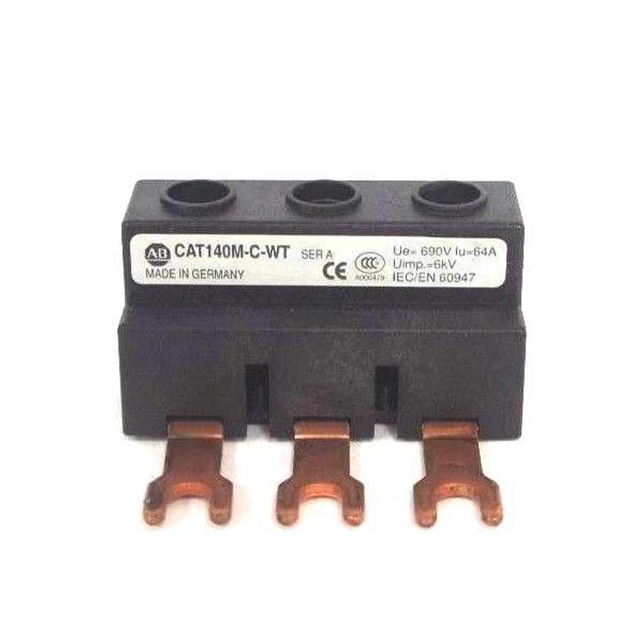 NEW ALLEN BRADLEY 140M-C-WT COMMONING LINK FEEDER TERMINAL SER. A
