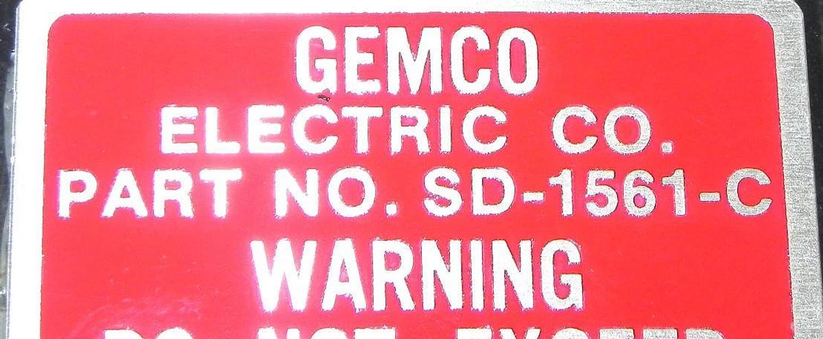 NEW GEMCO SD-1561-C CONTACT BLOCK 30W DC 80 VA AC