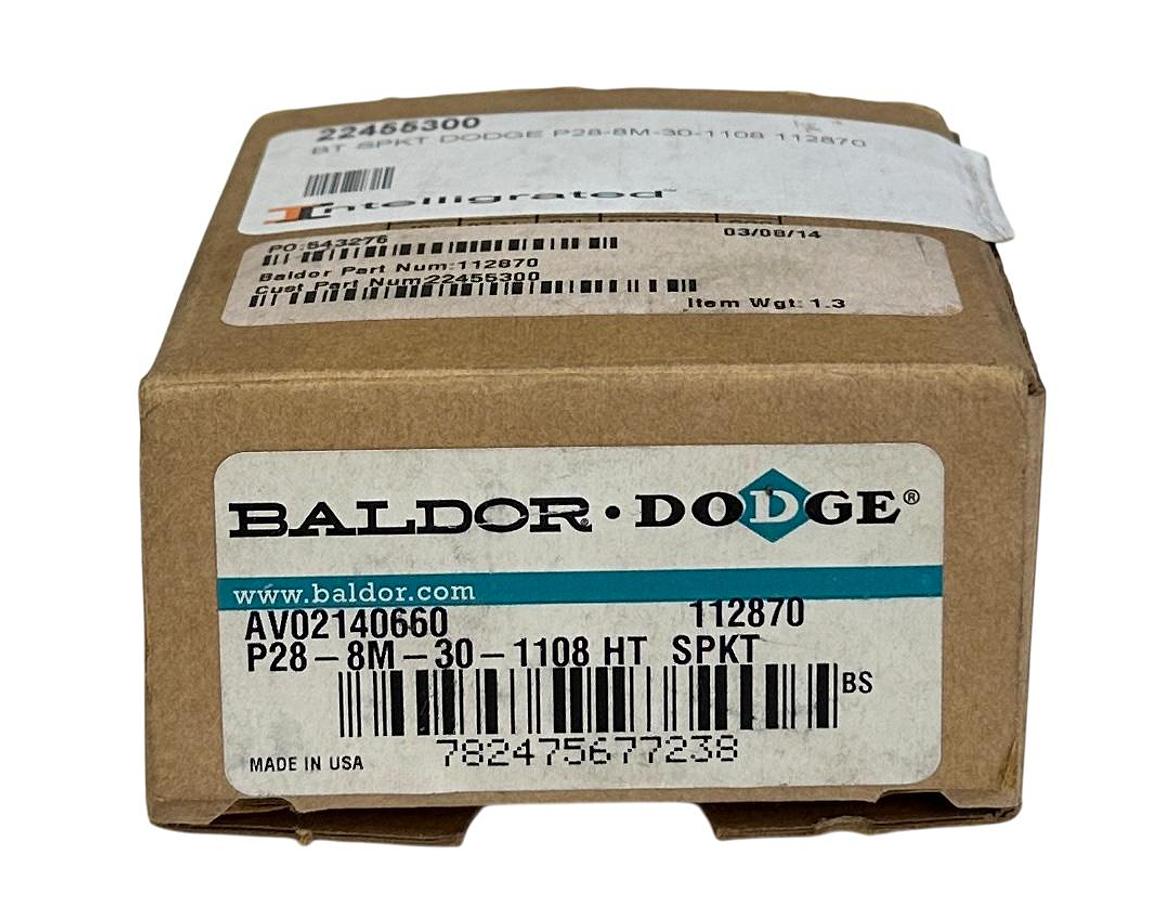 Used BALDOR DODGE P28-8M-30-1108 HT SPKT / 112870 HIGH-TORQUE SPROCKET NSMP