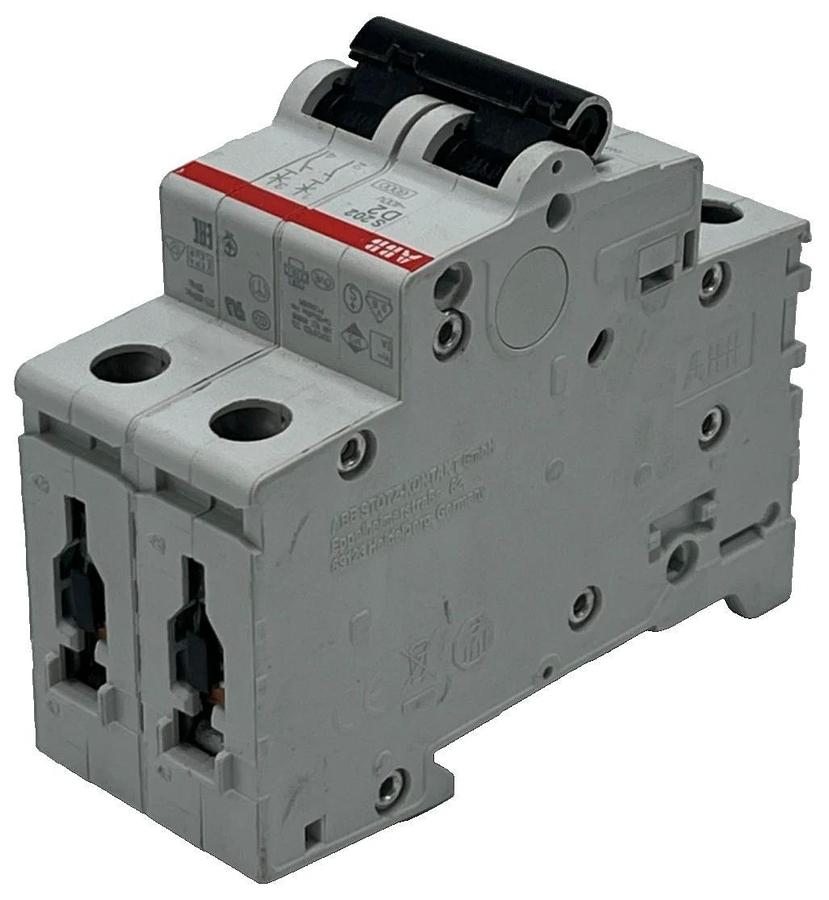 NEW ABB S202-D2 Miniature Circuit Breaker 2P 2A Type D DIN Rail IEC 60947-2 UL