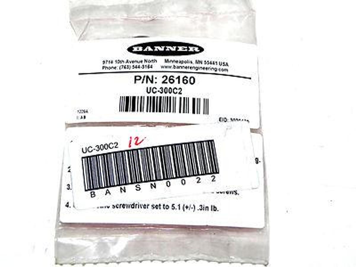 NIB BANNER UC-300C2 MINI-BEAM REPLACEMENT LENS UC300C2