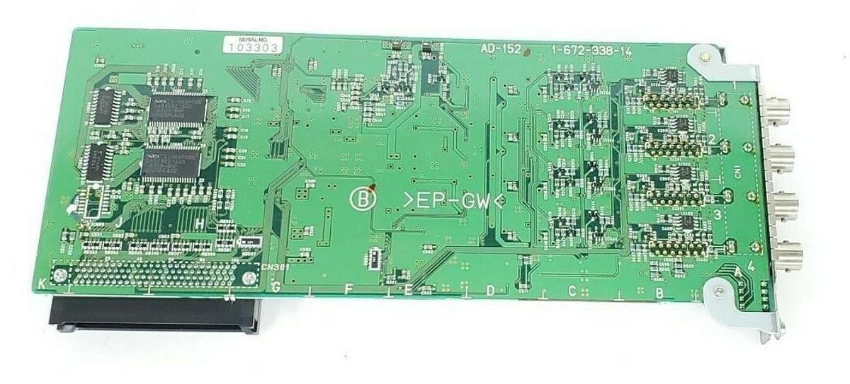 Used SONY AD-152 1-672-338-14 DIGITAL SURVEILLANCE VIDEO INPUT BOARD A-8320-890-A