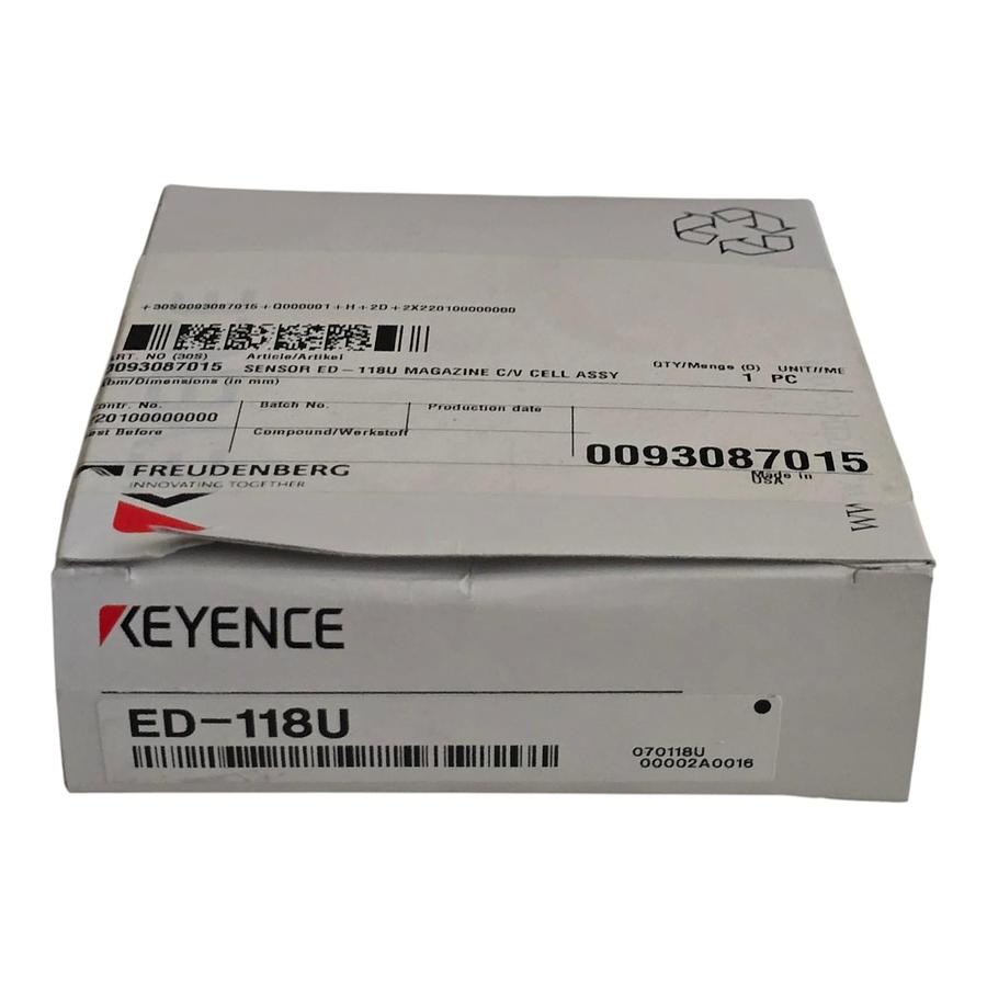 Used KEYENCE ED-118U | ED118U Inductive Proximity Sensor M18 NPN Unshielded Main Unit