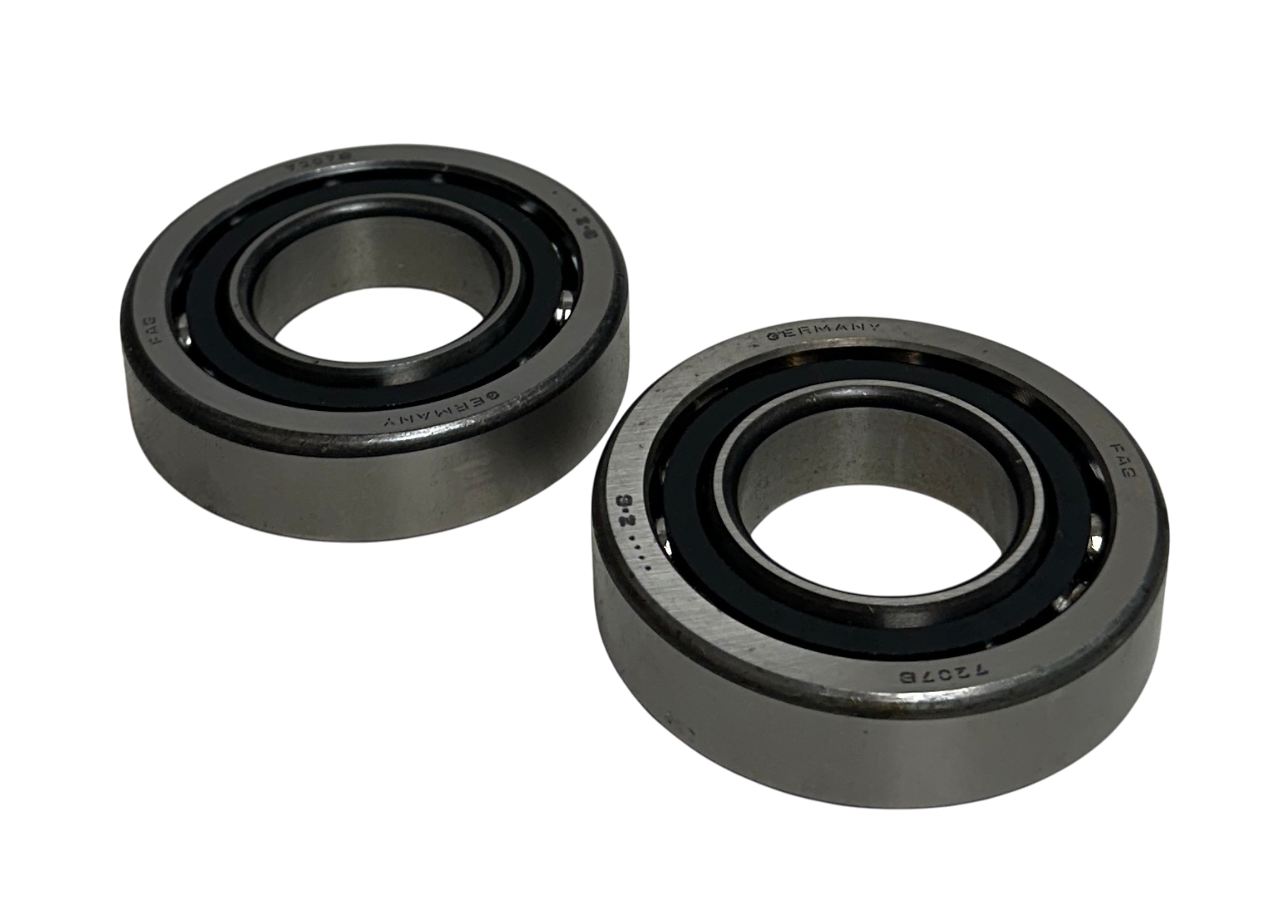 Used 2 FAG 7207B OEM CONTACT PRECISION ANGULAR BEARINGS SINGLE-ROW 35x72x17mm NSNP