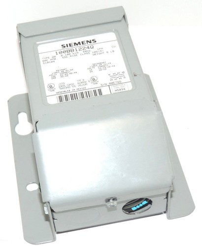 Used SIEMENS 100BB1224Q BUCK-BOOST TRANSFORMER TYPE: QB, 0.100 KVA, 60HZ, 1PH