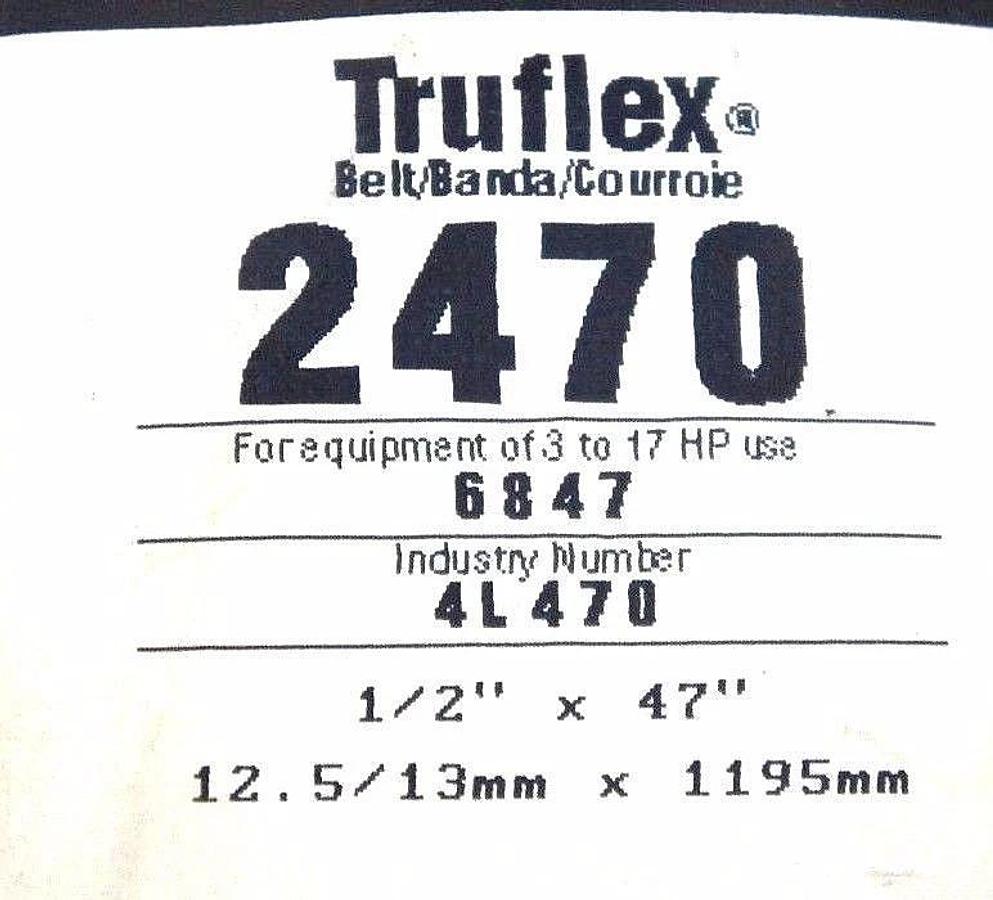 Used LOT OF 8 NEW GATES TRUFLEX V BELTS 4L250 4L285 4L470 4L280