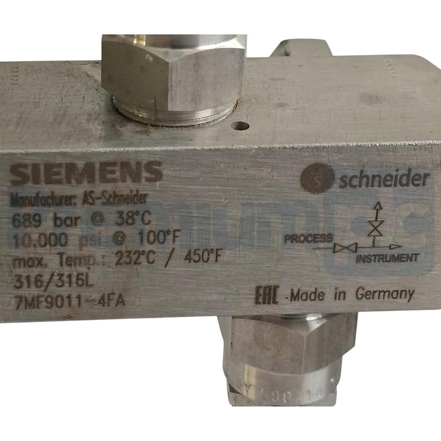 Used Siemens 7MF4033-1AA10-1AC7-Z SITRANS P DS III Pressure Transmitter + 7MF9011-4FA