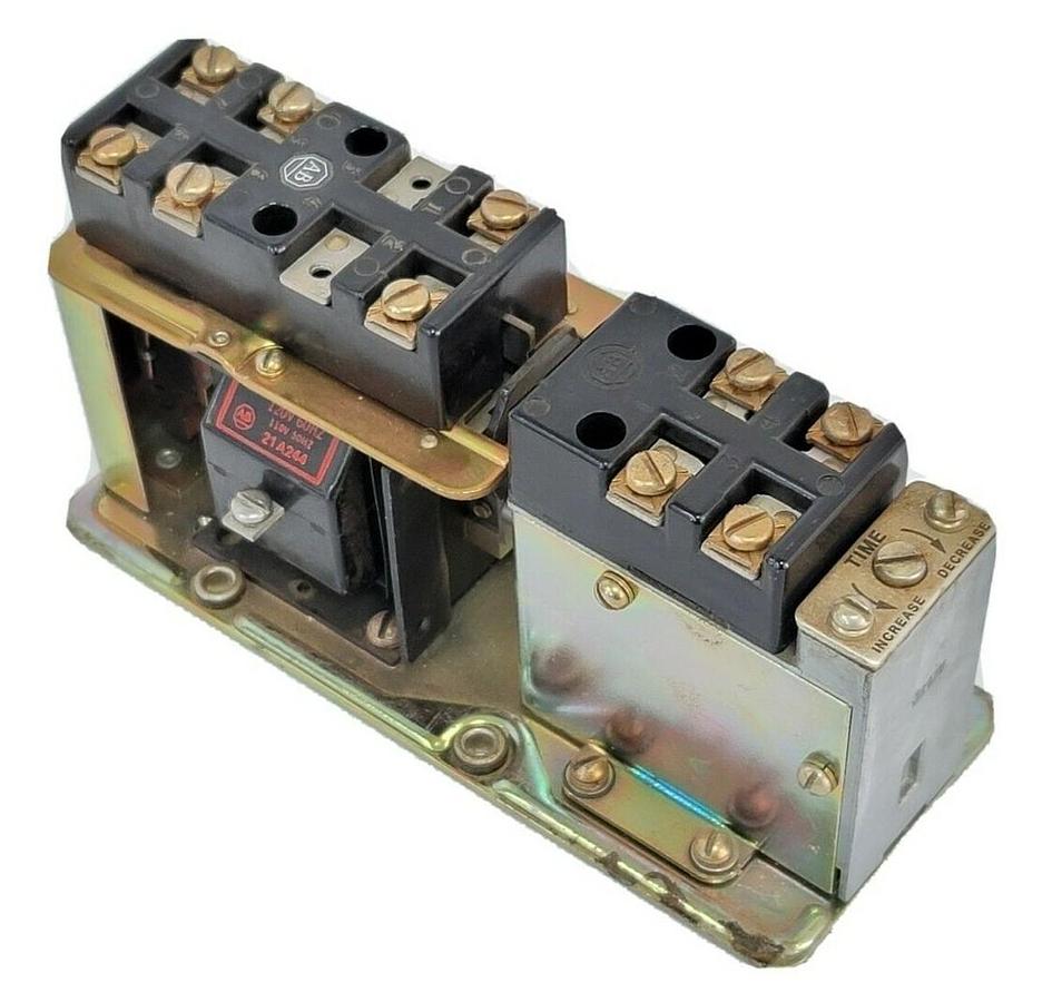 Used ALLEN BRADLEY 849-ZOD32 SER B TIME DELAY RELAY 849ZOD32 W/ 21A244 COIL 849-Z0D32
