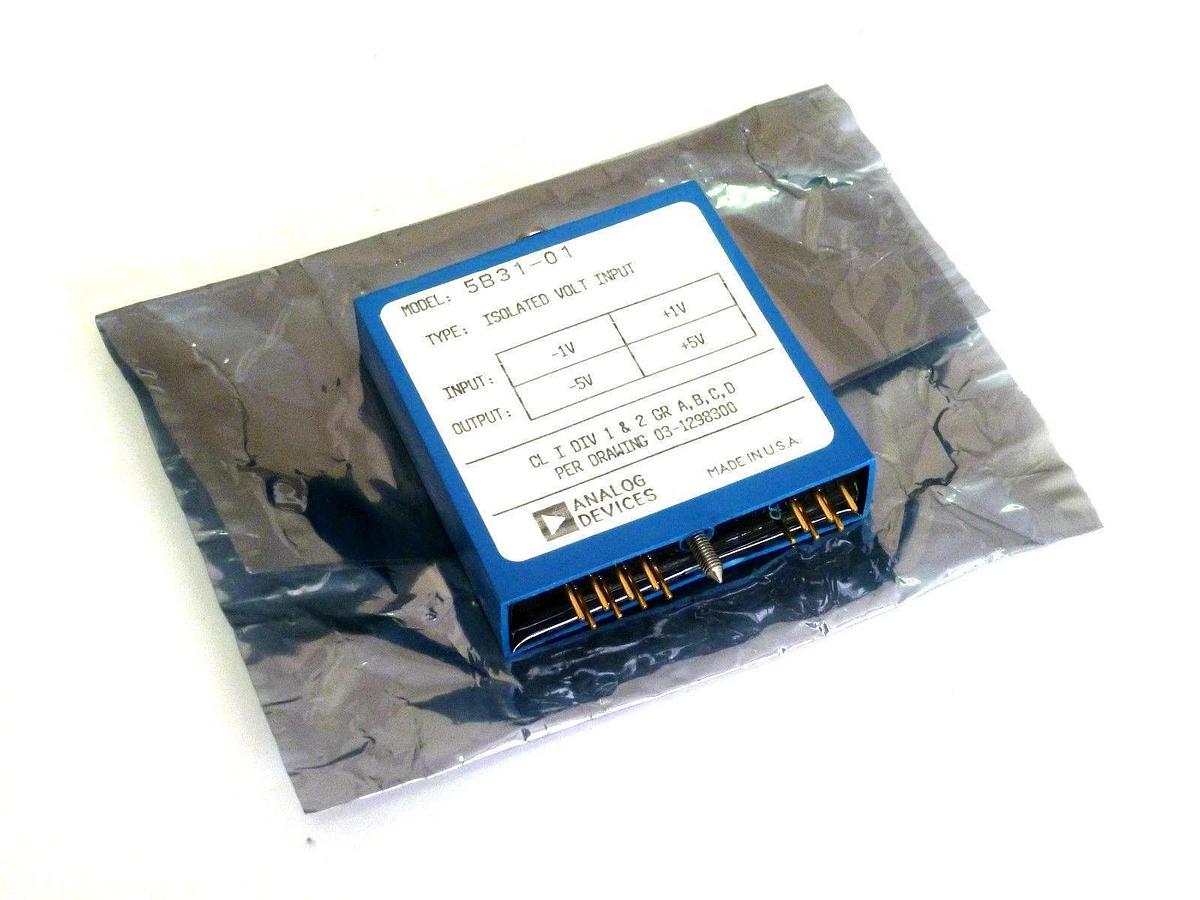 Used ANALOG DEVICES 5B31-01 ISOLATED VOLT INPUT MODULE 5B3101 NEW