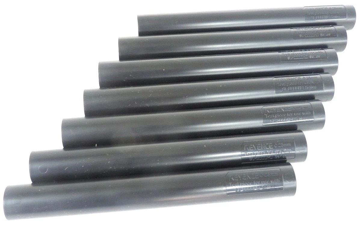LOT OF 7 NEW KEYENCE 25MM TEST PIECES FOR USE WITH SL-0000H0 SERIES
