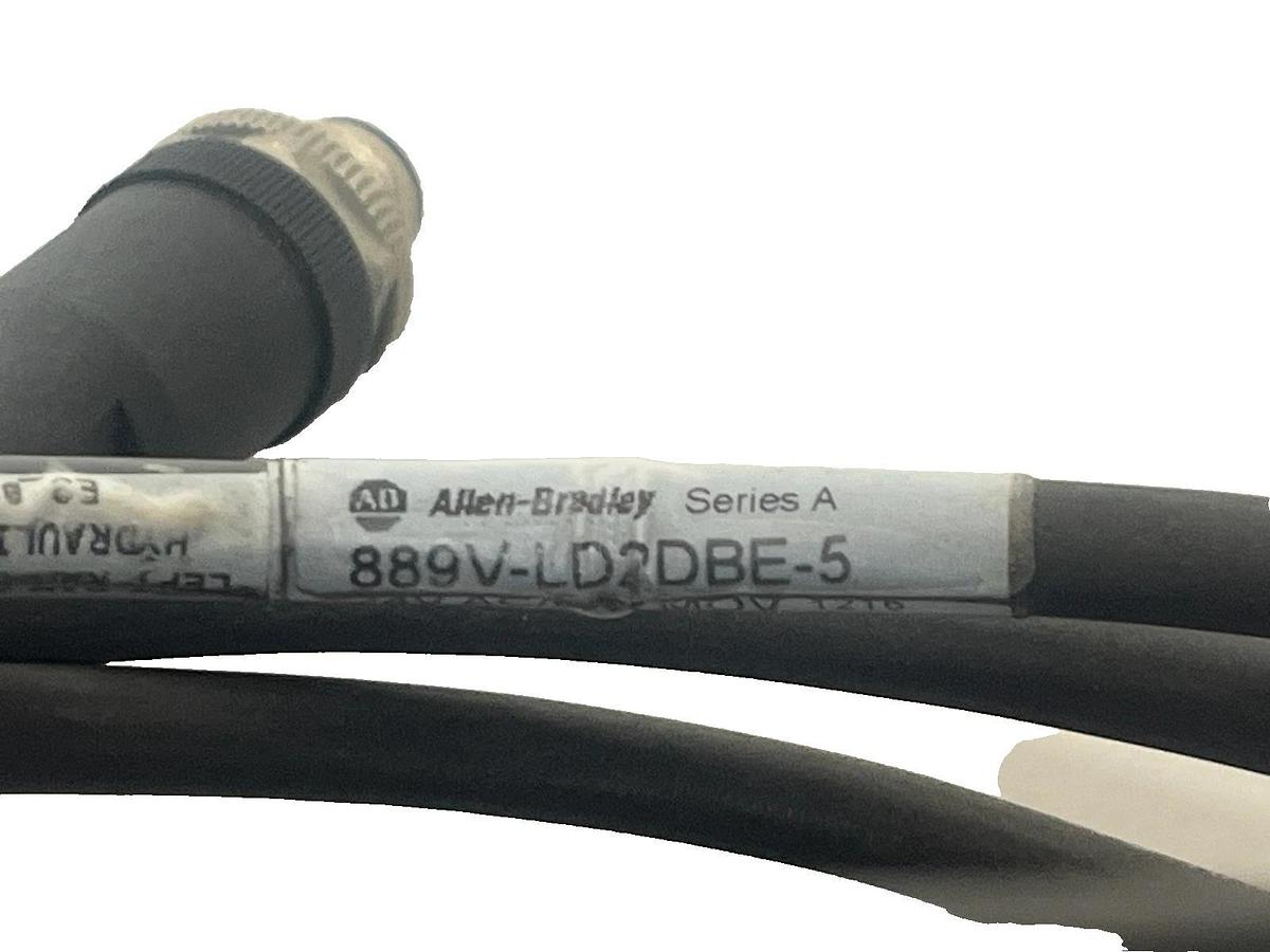 Allen-Bradley 889V-LD2DBE-2 Ser. A Valve Cordset 2-Pin Dual Red/Yellow 2m - NSNP