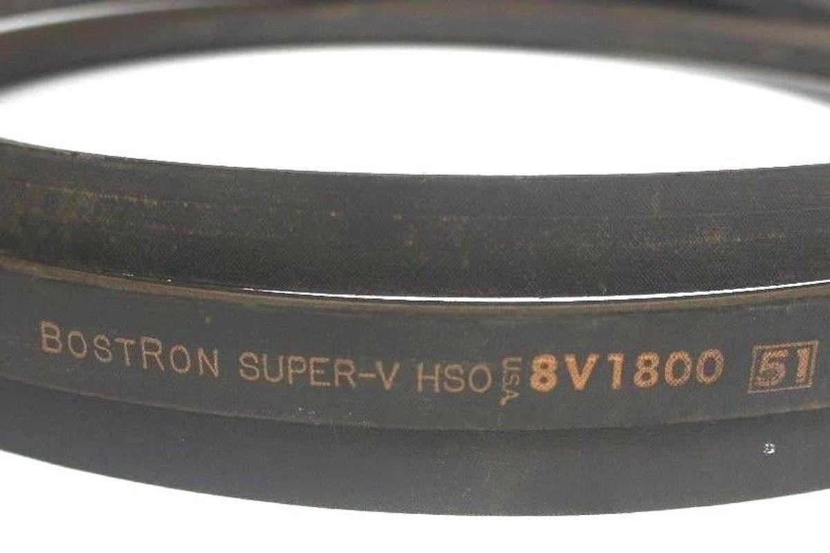 Used NEW BOSTRON 8V1800 HY-T WEDGE V-BELT SUPER HC WIDTH-1INCH 180INCH CIRCUMFERENCE